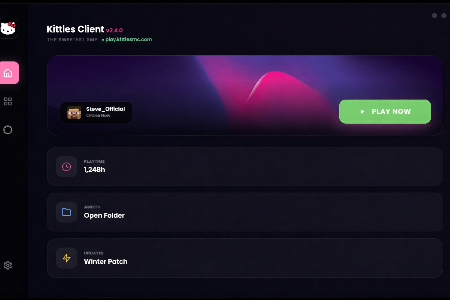 Kitties Client launcher screenshot